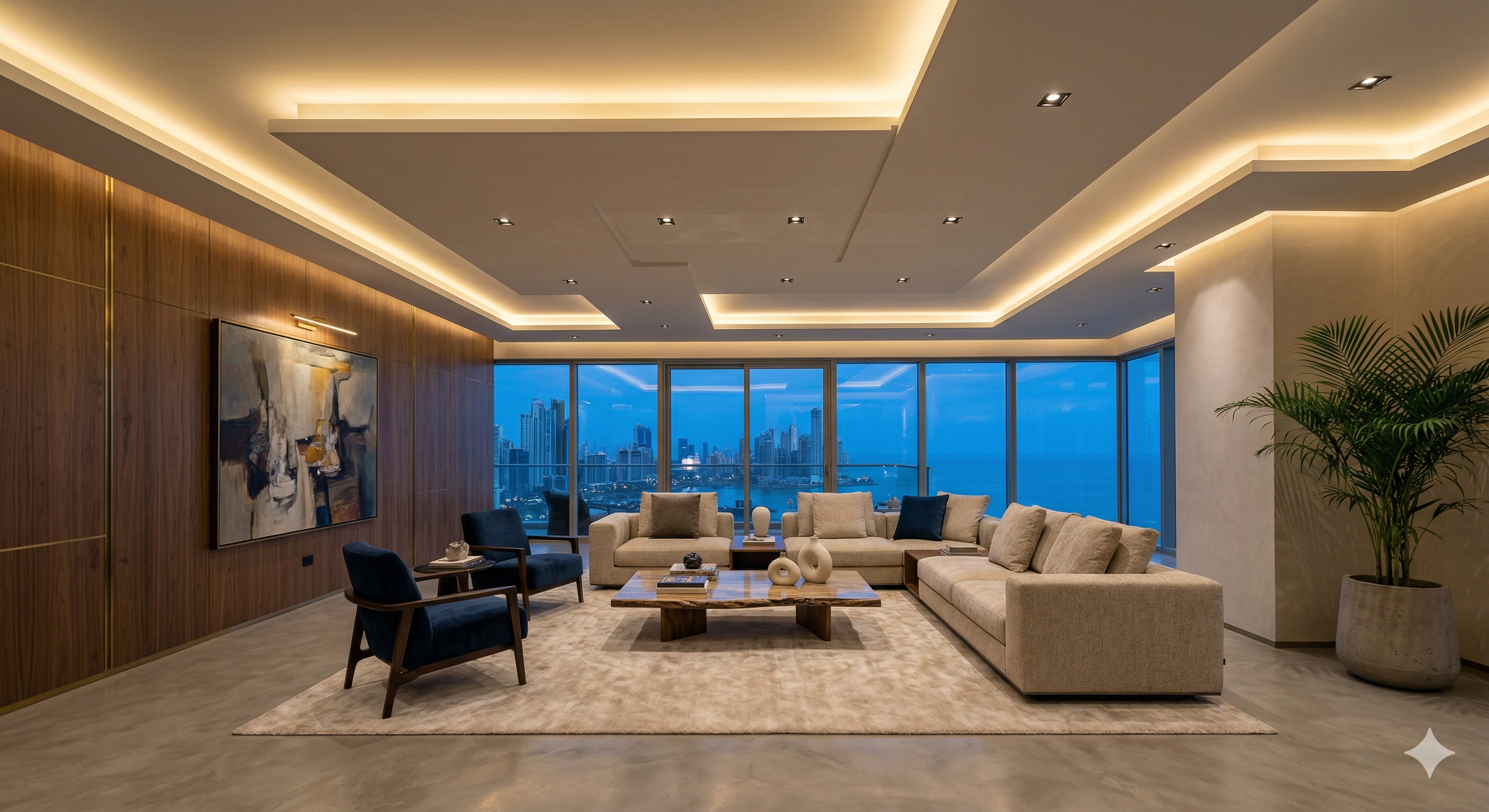 Divisiones interiores en gypsum para oficinas